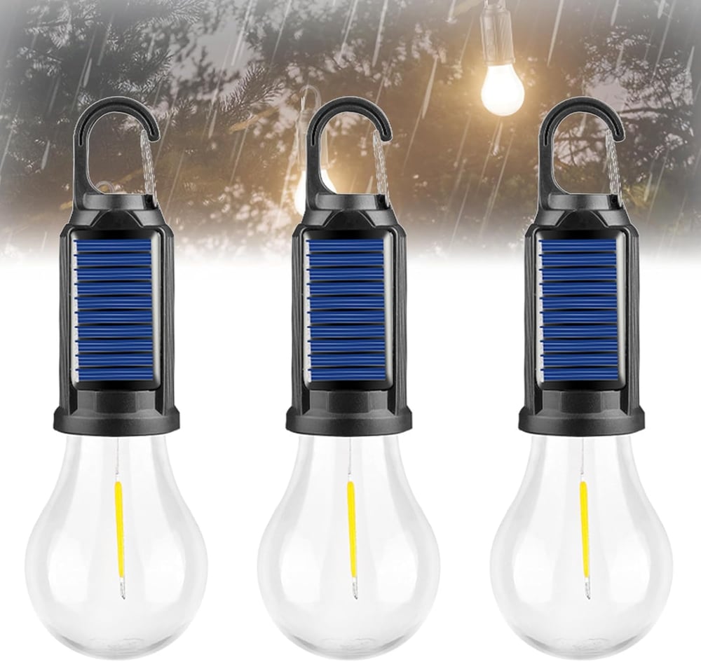 Nur noch heute im Angebot! 🔥 Neue Vintage-Solar-Campinglampe mit Haken (Modelljahr 2025)