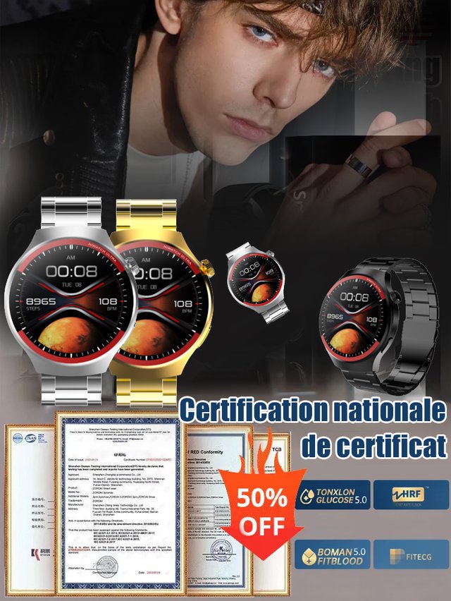 WATCH4PRO Smartwatch für Weltraumforschung mit rundem Bildschirm