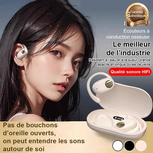 OWS Bluetooth-Kopfhörer mit 80°-Drehgelenk