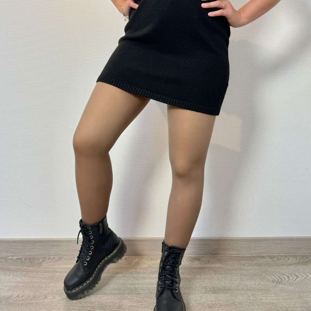 Transparente Fleece-Strumpfhose