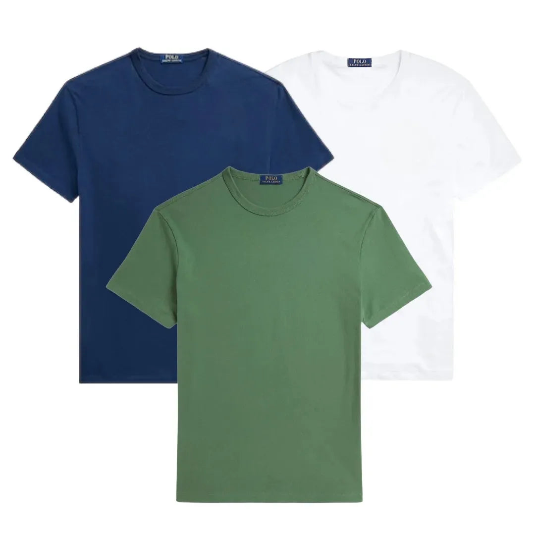 3er-Pack – Slim-Fit-Baumwoll-T-Shirts für Herren