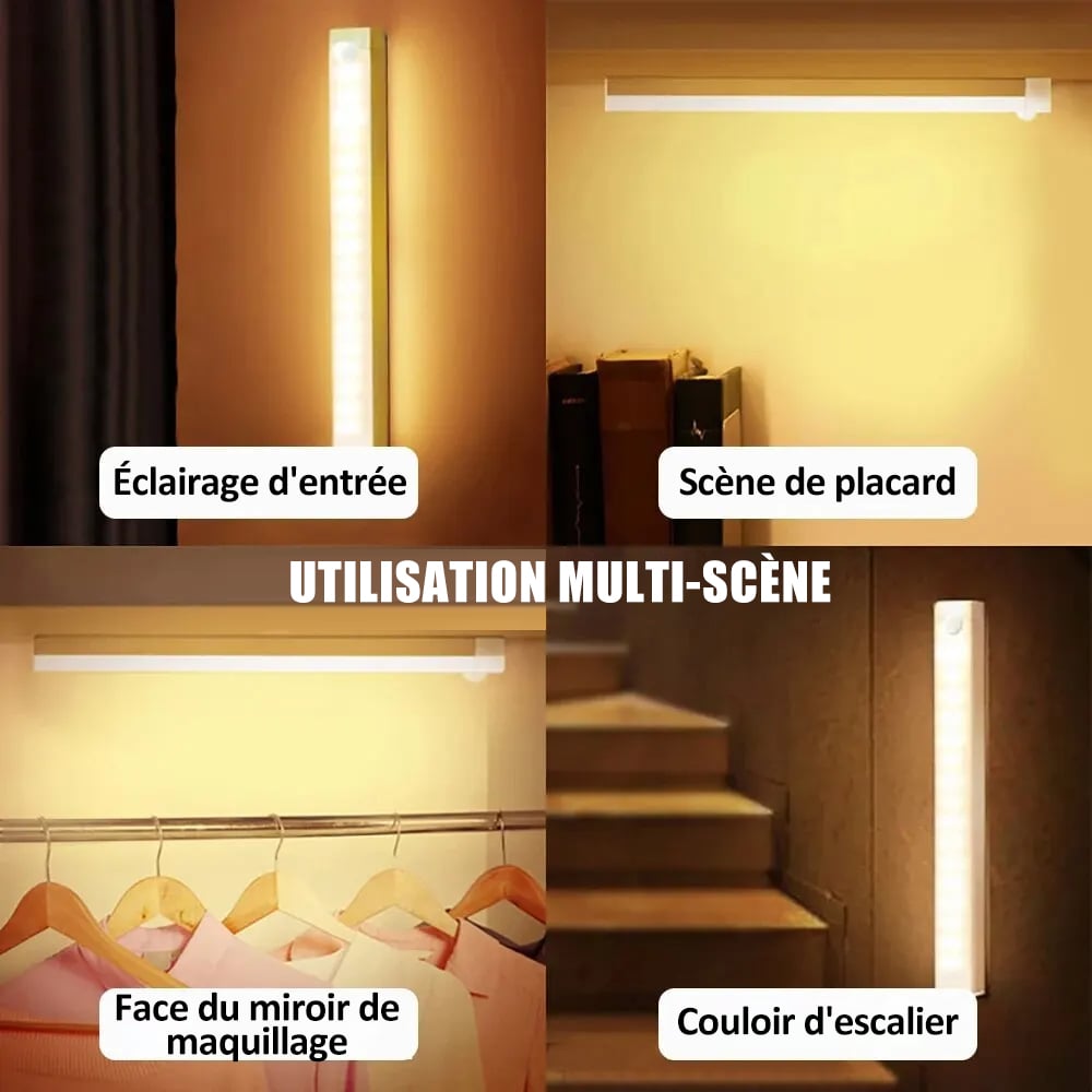 Wiederaufladbare magnetische LED-Leuchten mit intelligentem Sensor, kein Bohren erforderlich