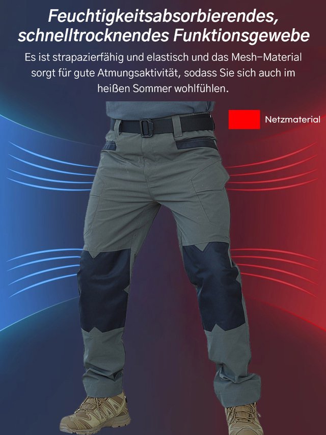 Herren elastische wasserdichte taktische Hose