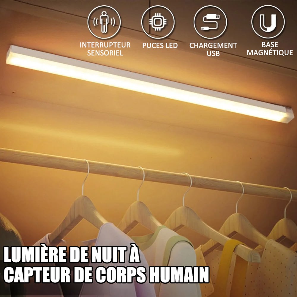 Wiederaufladbare magnetische LED-Leuchten mit intelligentem Sensor, kein Bohren erforderlich