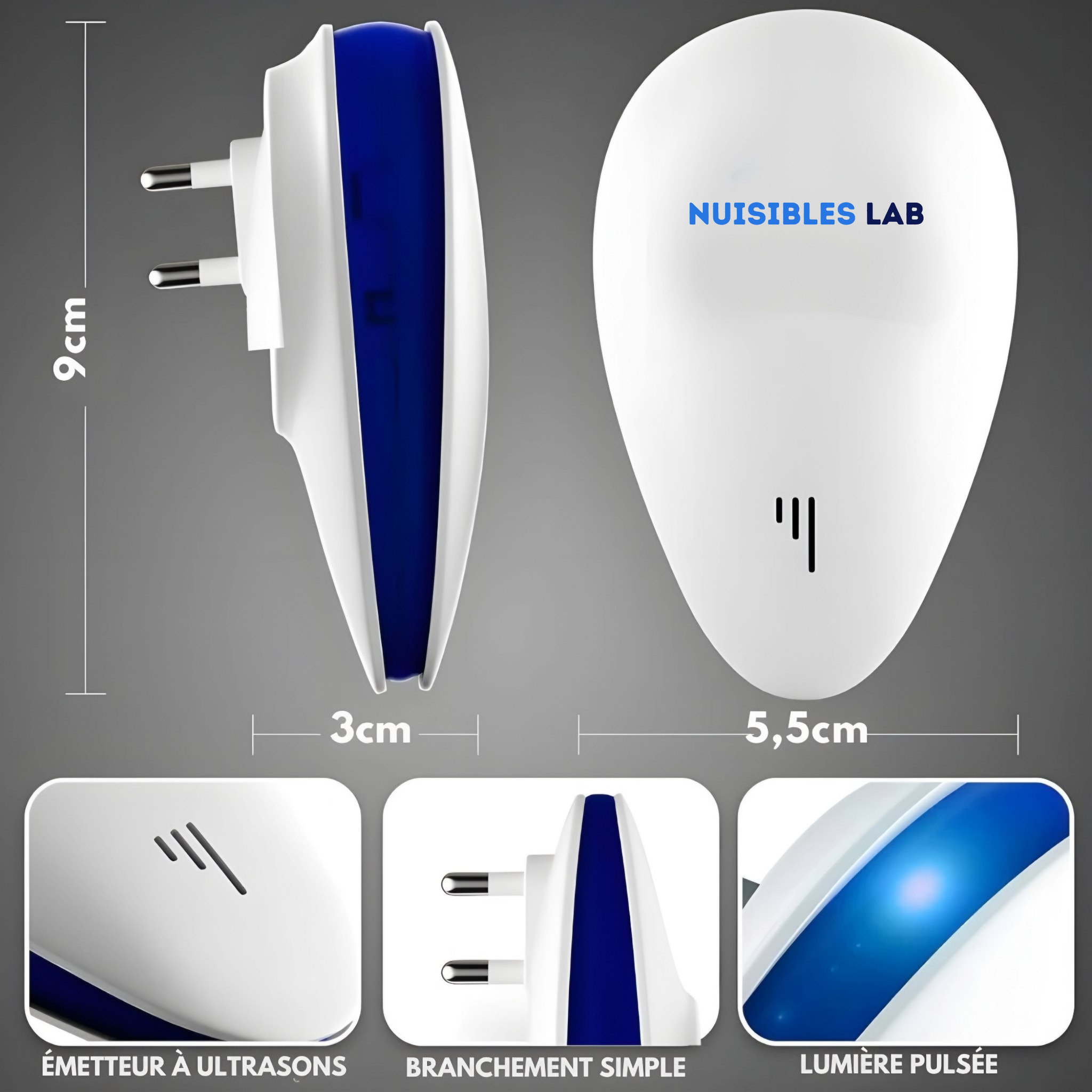 Pest Lab™ – Ultraschall-Schädlingsbekämpfer – 2 kaufen, 4 gratis erhalten