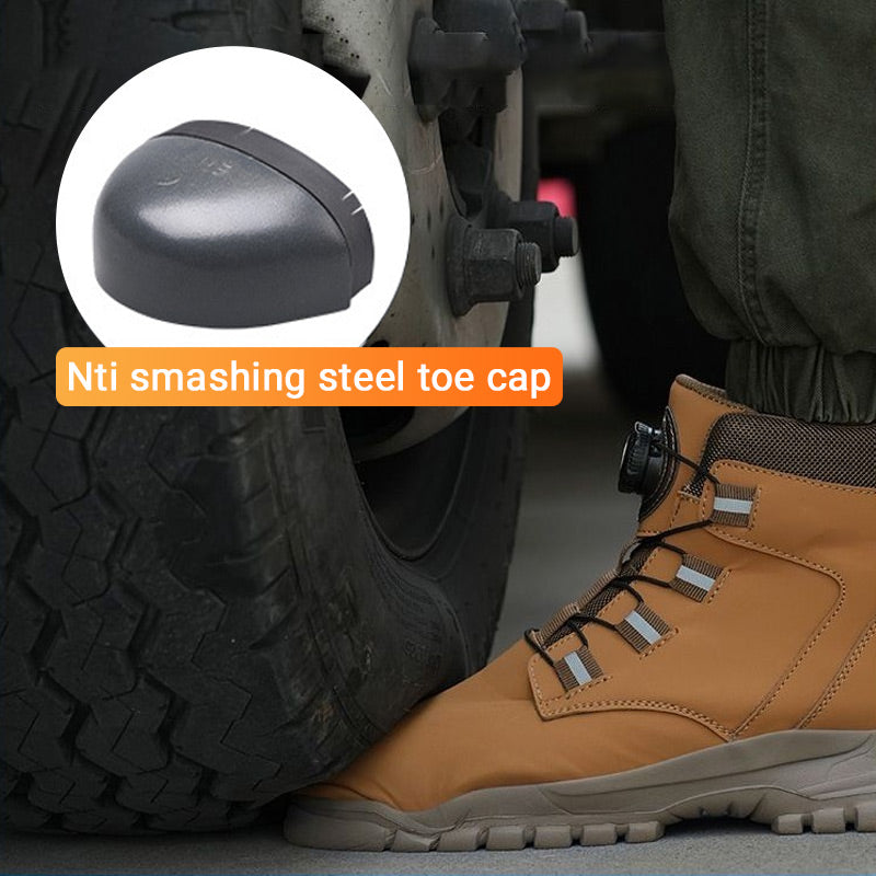 🔥Kostenloser Versand – Unisex S3 leichte, rutschfeste Sicherheitsschuhe ✅👍 mit stoßfesten Zehenkappen, Druck- und Quetschschutz