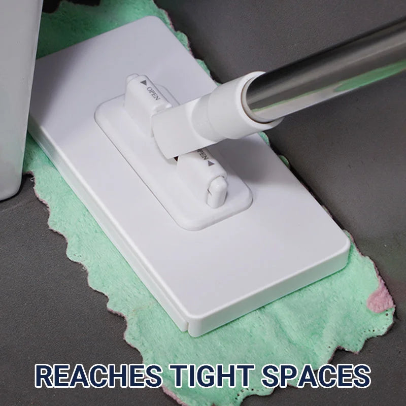 Einweg-Staubmopp mit 4 wiederverwendbaren Tüchern