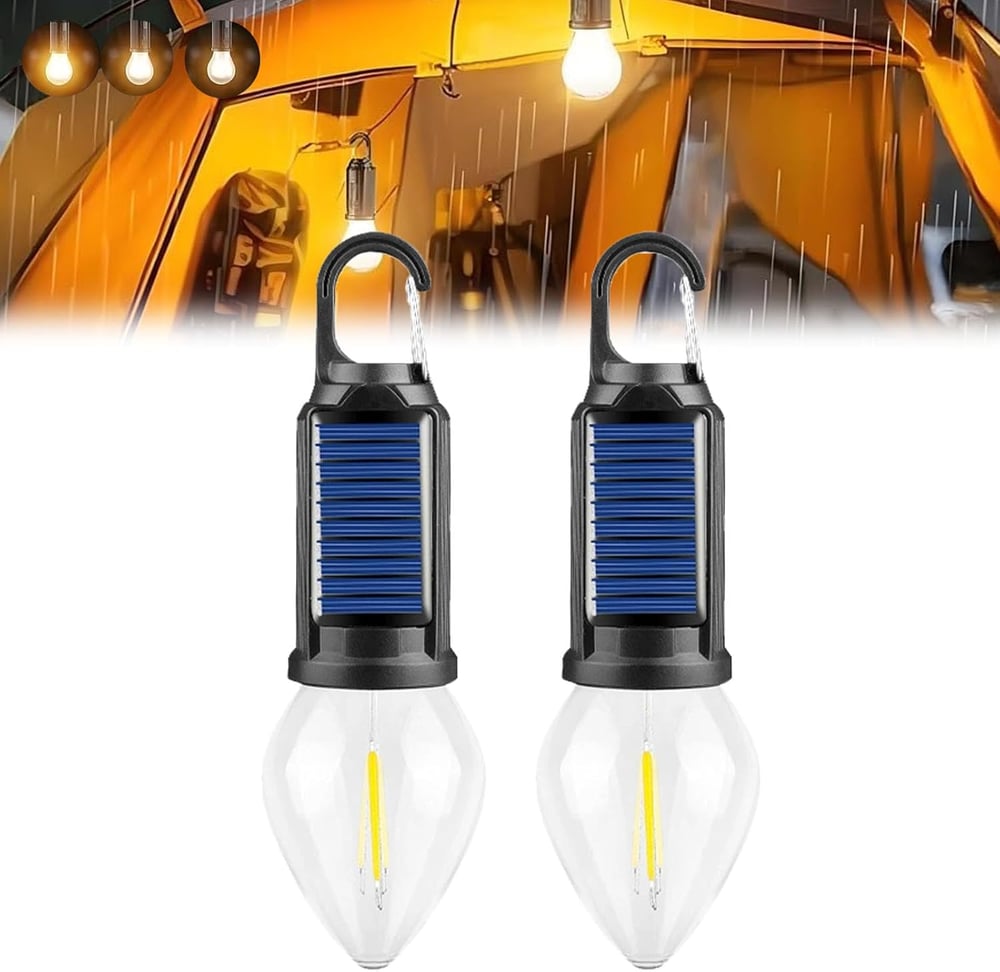Nur noch heute im Angebot! 🔥 Neue Vintage-Solar-Campinglampe mit Haken (Modelljahr 2025)