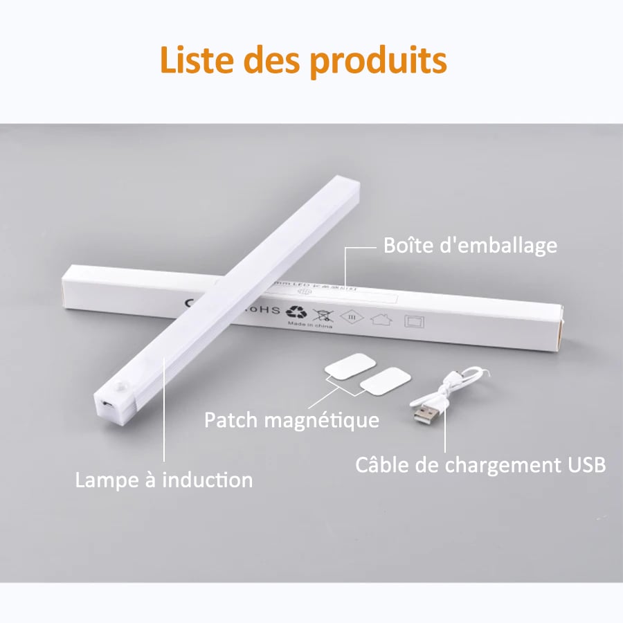 Wiederaufladbare magnetische LED-Leuchten mit intelligentem Sensor, kein Bohren erforderlich