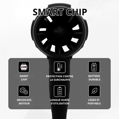 LeafBreeze™ | Akku-Laubbläser für die schnelle Beseitigung von Laub, Schmutz, Staub und alltäglichem Unrat 