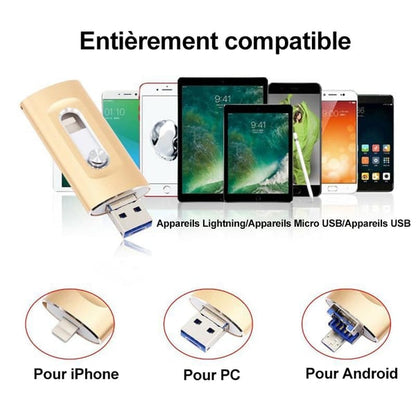 LETZTER TAG: 49 % Rabatt ⚡ 3-in-1 USB 3.0-Flash-Laufwerk, Hochgeschwindigkeits-Speichergerät