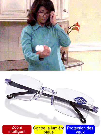 Lesebrille mit automatischem Zoom 