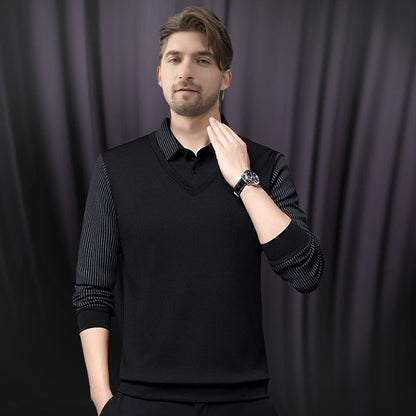 🔥49 % Rabatt! 🍂 2-teiliges Hemden-Set mit Streifenkragen – Herbst-/Winter-Style aus atmungsaktiver und bequemer Baumwolle 👔📦 