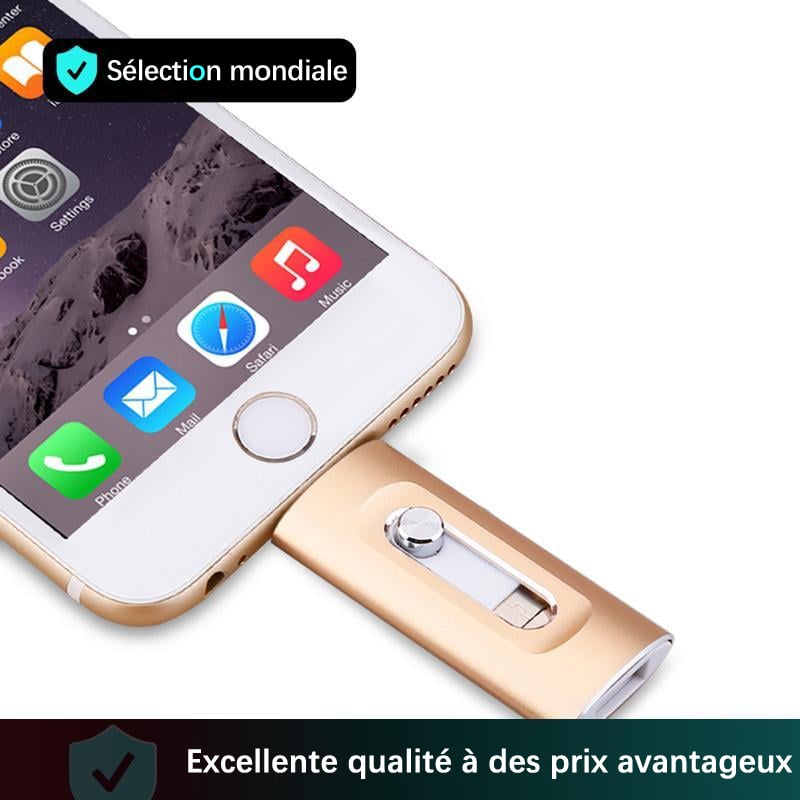 LETZTER TAG: 49 % Rabatt ⚡ 3-in-1 USB 3.0-Flash-Laufwerk, Hochgeschwindigkeits-Speichergerät