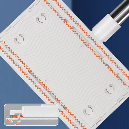 Einweg-Staubmopp mit 4 wiederverwendbaren Tüchern