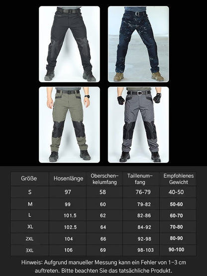 Herren elastische wasserdichte taktische Hose 