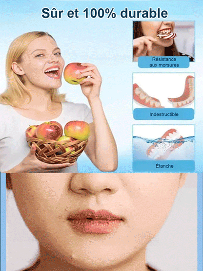 [Neue britische Entdeckung] Silikon-Zahnprothese, die Zähne imitiert 