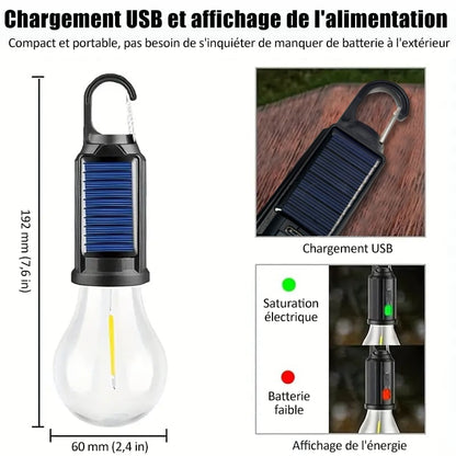 Nur noch heute im Angebot! 🔥 Neue Vintage-Solar-Campinglampe mit Haken (Modelljahr 2025)