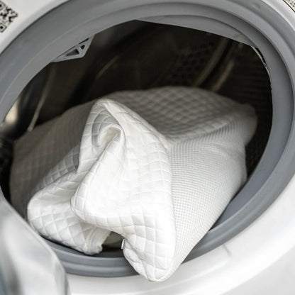 ErgoLine™ | Besser schlafen, erfrischt aufwachen – ergonomische Nacken- und Rückenstütze die ganze Nacht 